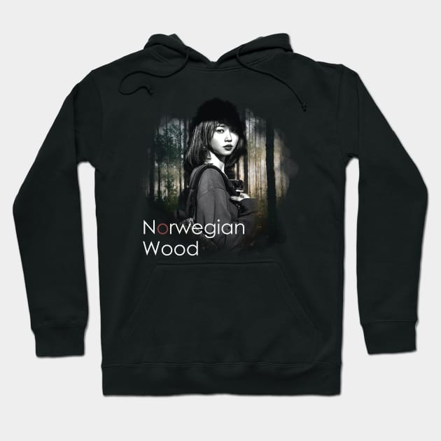 Asian Girl Norwegian Wood Haruki Murakami Hoodie by BleizerShtorn